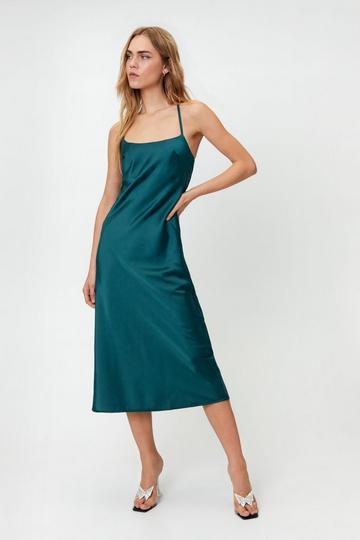 Green Satin Dresses Green Silky Dresses Nasty Gal 